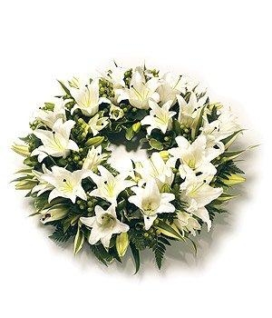White Lily Wreath.
